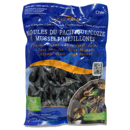 Frozen Whole Mussels 1kg