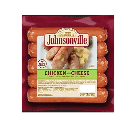 Johnsonville Smoked Chicken Sausage with Cheese 275g