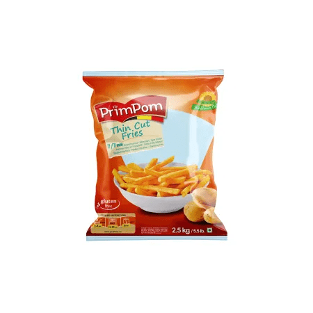 Primpom Thin Cut Fries 2.5kg